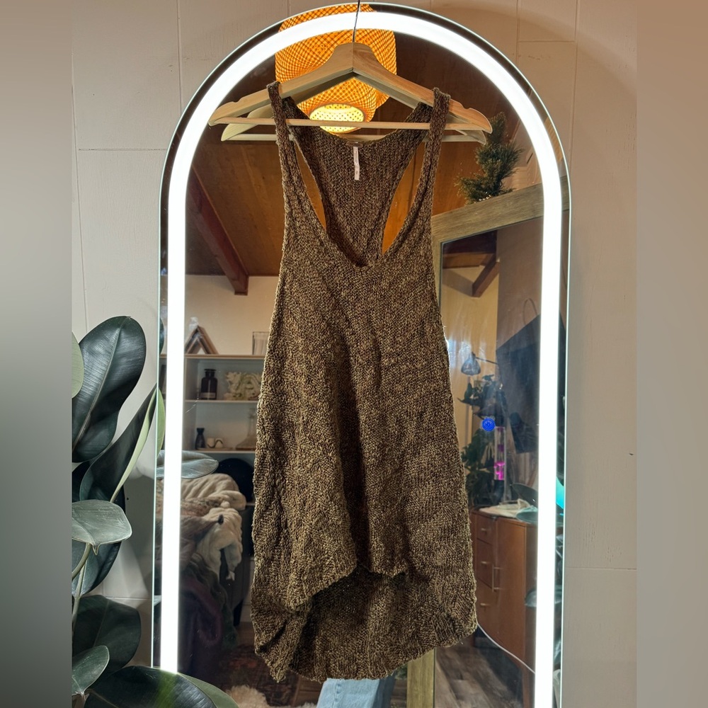 Free People Chevron knit tank top dress